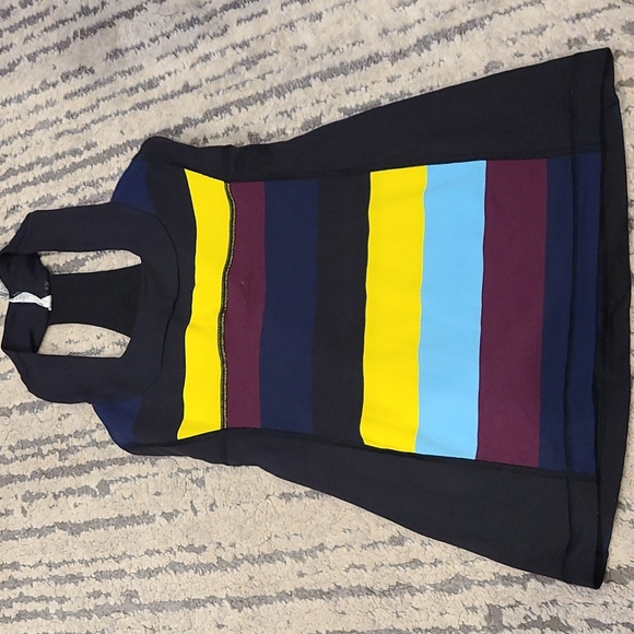 Lululemon Scoop Neck Tank Pow Stripe Split Pea / Black - Picture 7 of 8